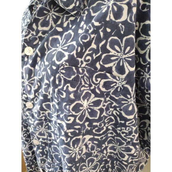 Ralph Lauren Polo Tropical button‎ front Unisex Cotton Pajama Top L/XL - Picture 2 of 8